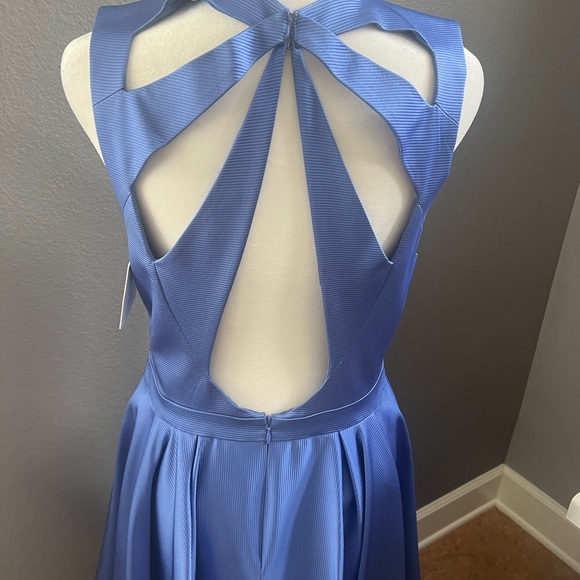 NWT Zac Posen Rosalie Cut Out Dress Blue 8 - Picture 6 of 10